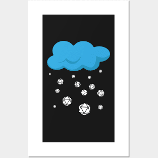 Dice Rain Cloud Tabletop RPG - Role Playing Game Posters and Art